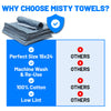 Heavy Duty Recycled Surgical Huck Towels Blue Grey 24in X 16in